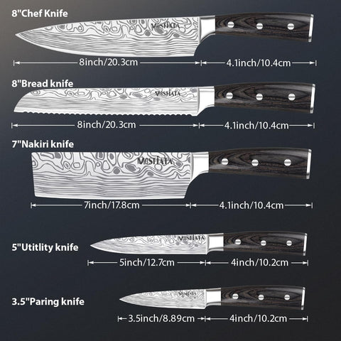 Cuchillo utilitario MOSFiATA de 5 pulgadas para tareas rápidas