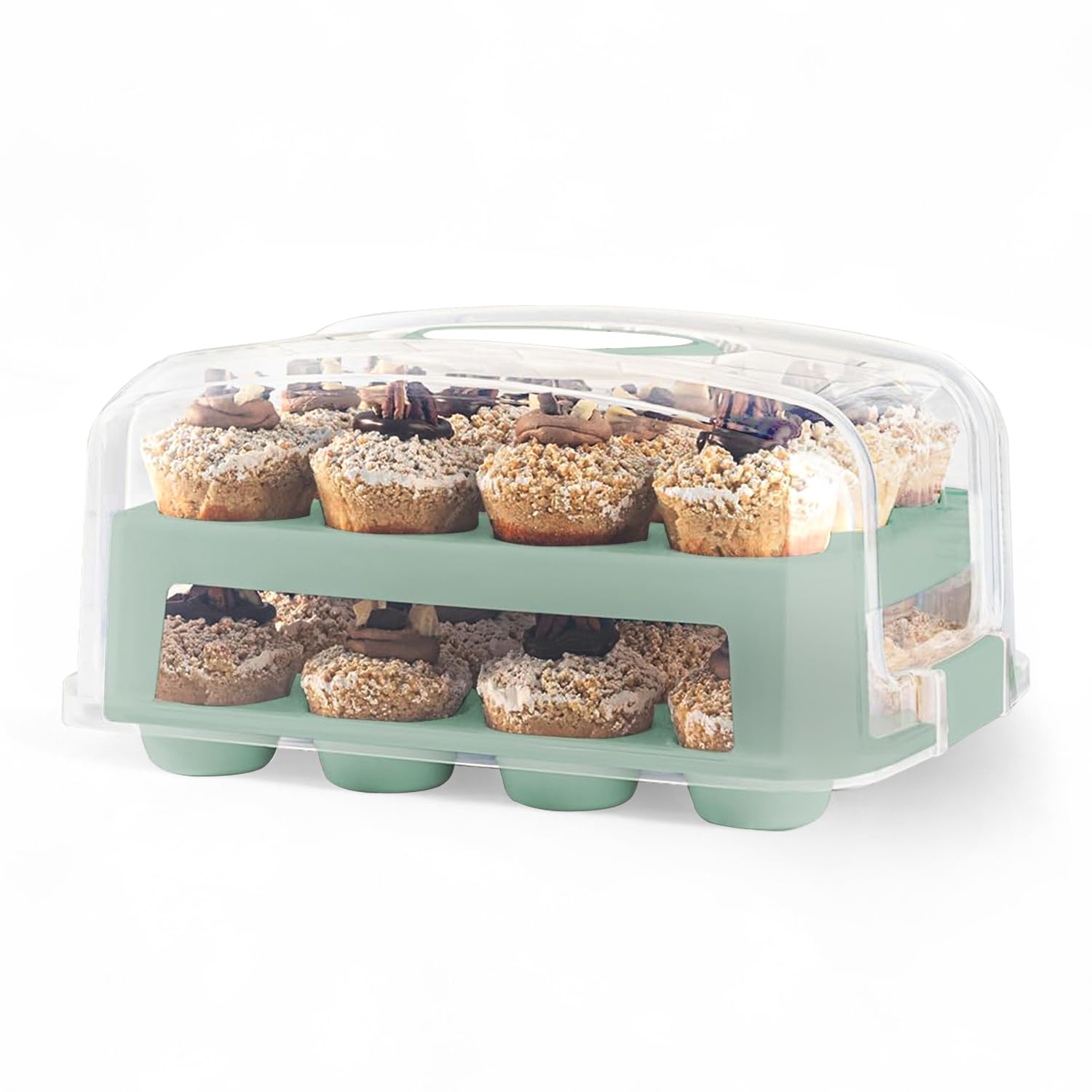 MosJos solución reutilizable para transportar y exhibir cupcakes