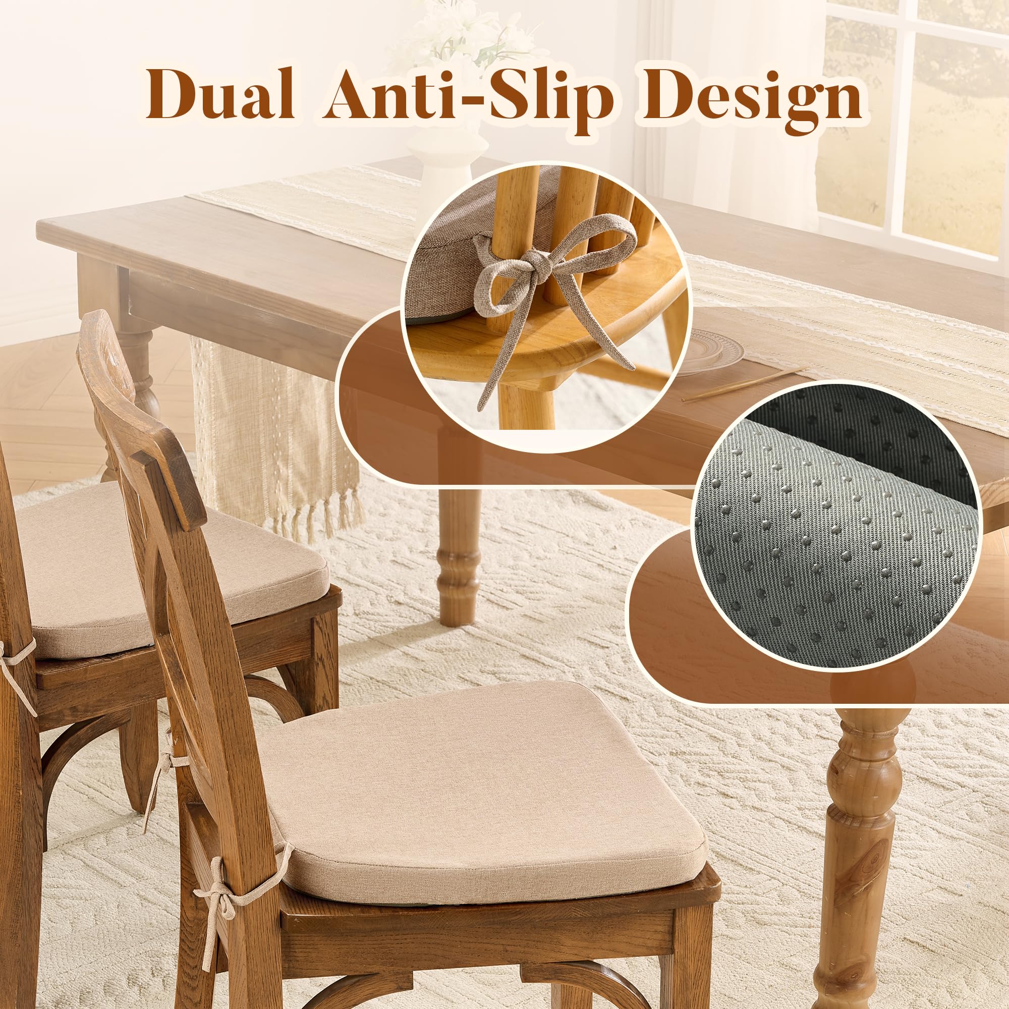 Cojín Mosluna forma D para silla con funda removible.