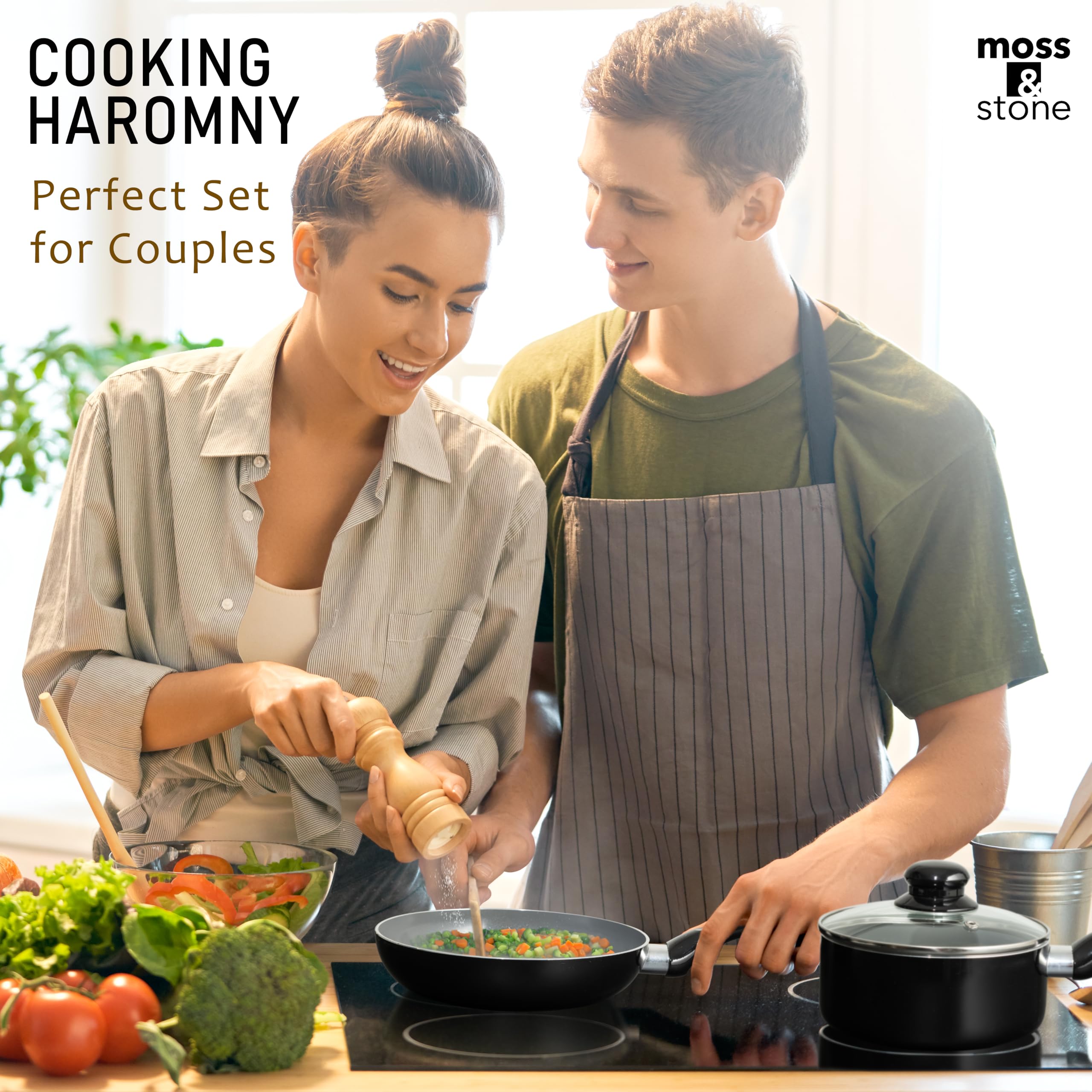 Cazo Moss & Stone 1,5qt ideal para salsas y preparaciones pequeñas