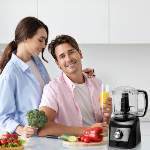 Moss & Stone mini-procesador, doble velocidades, control sencillo para salsas.