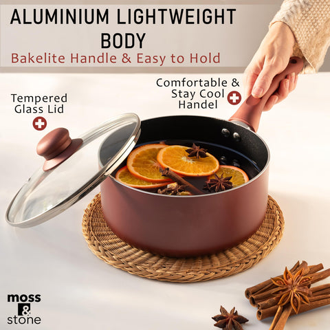 Moss & Stone: recubrimiento cerámico antiadherente para cocinar con menos grasa.
