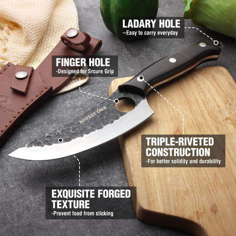 Mango de madera chacate negra con triple remache para agarre estable