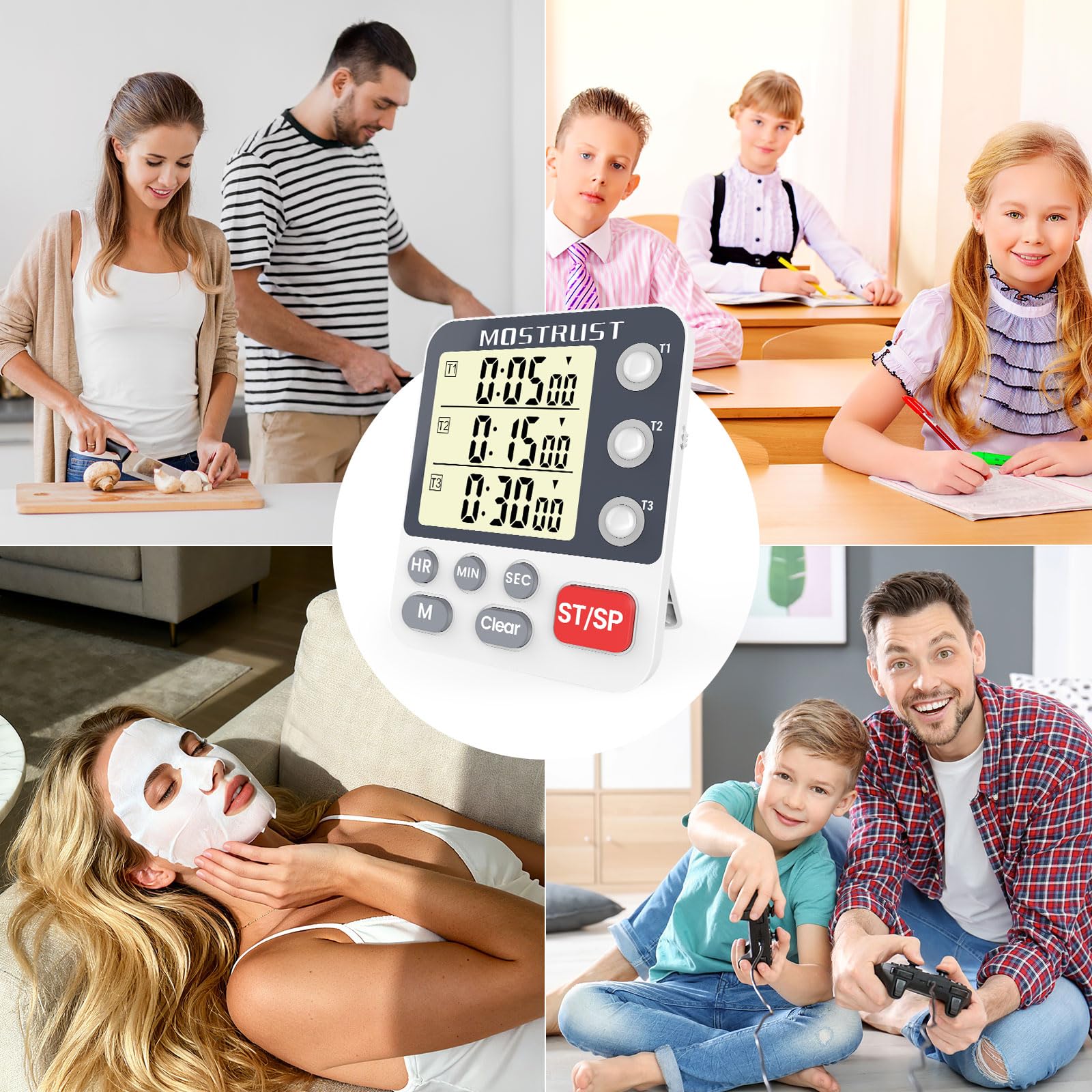 MOSTRUST diseño compacto para cocina, gimnasio y otras actividades