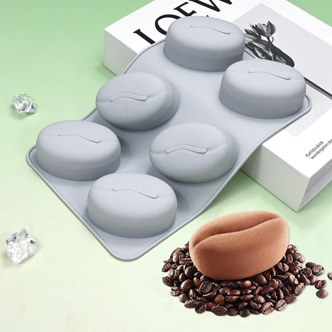 Mostsom molde silicona grano de cafe para postres, desmolde fácil y resistente