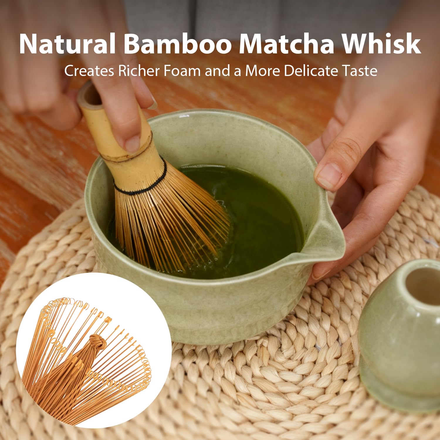 Motase tamiz de matcha de acero inoxidable para tamizado uniforme