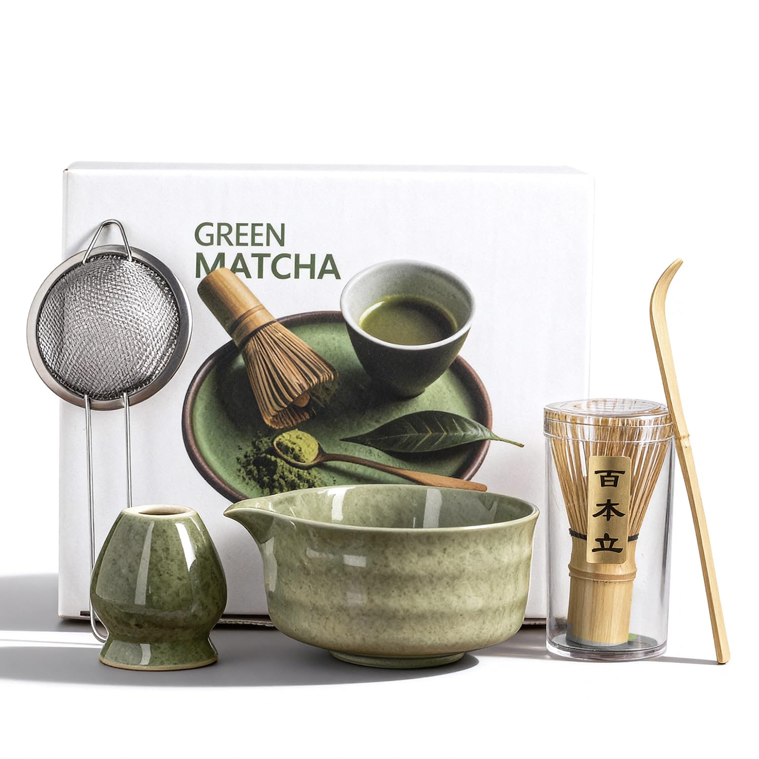 Motase tazón de matcha con pico para vertido limpio