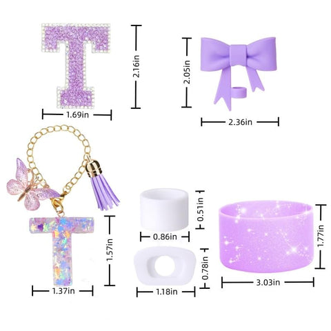 MOTEERLLU etiqueta-letras-brillantes decora y personaliza tu taza Stanley
