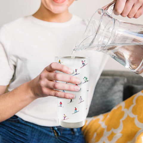 Motermate taza con pajilla de acero inoxidable para bebidas frías o calientes.