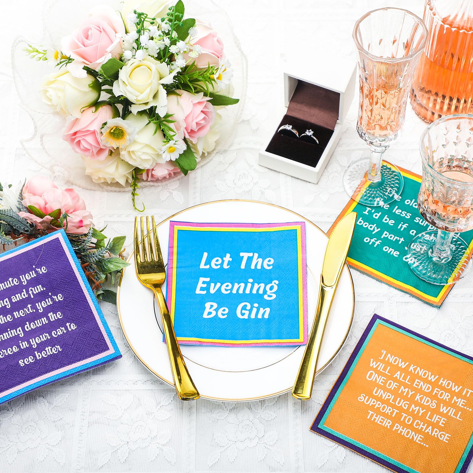 MotiMind servilletas decorativas con frases para añadir personalidad a la barra