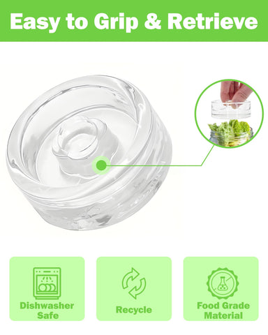 Motiilanco tapas de acero inoxidable para frascos anchos ofrecen cierre hermético y duradero.