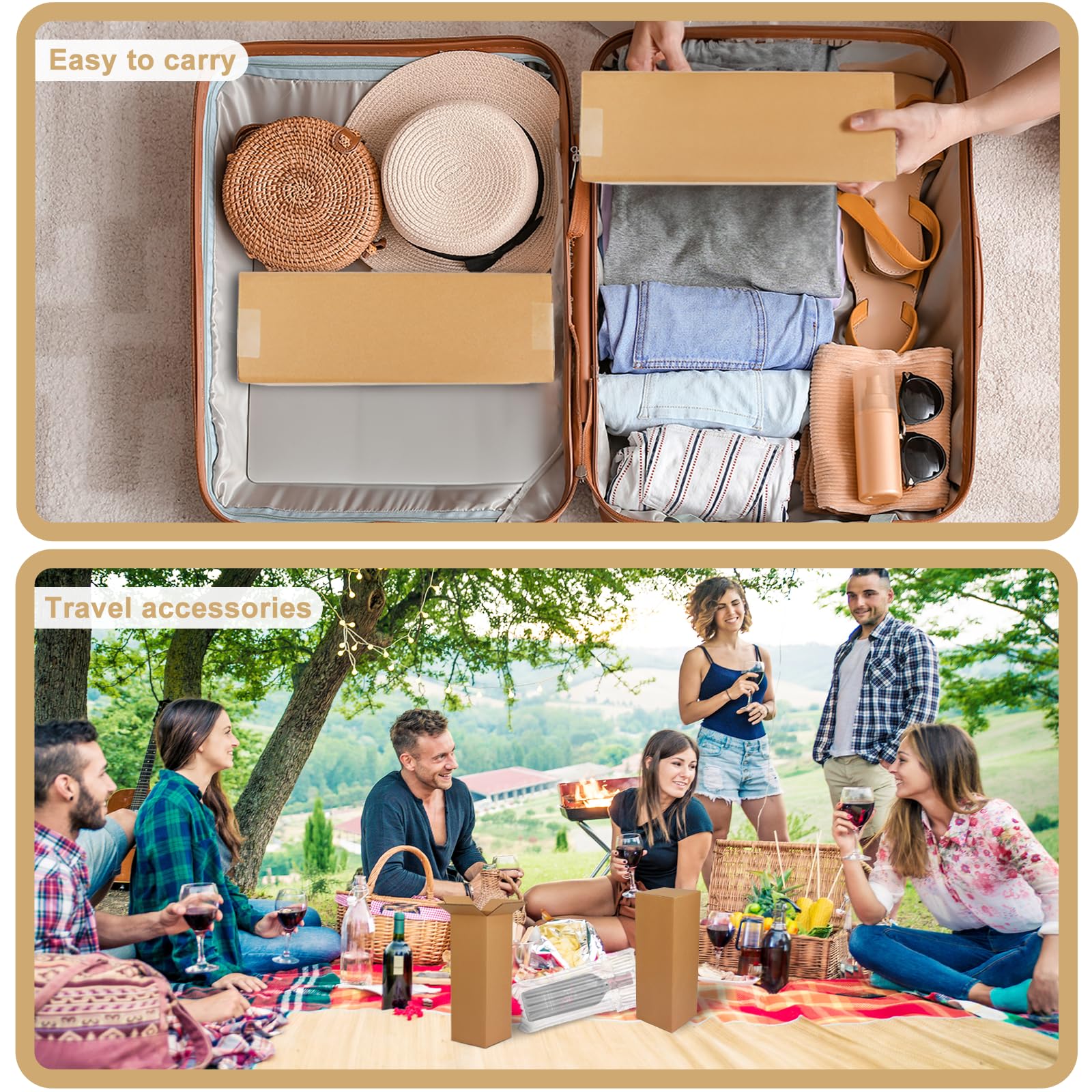 Mototo conjunto para viajes, regalo ideal para amantes del vino