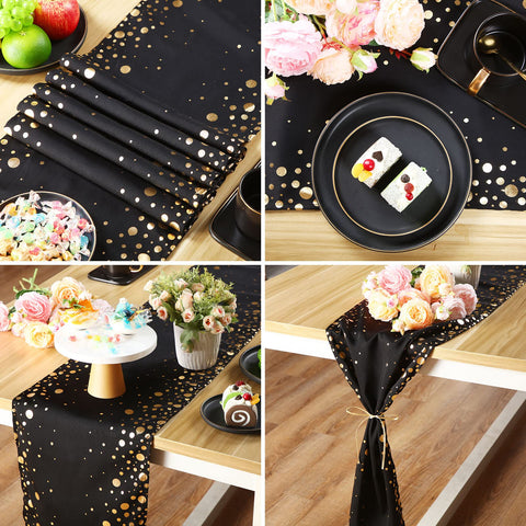 Caminos de mesa Moukeren, conjunto de cuatro piezas para centros de mesa sofisticados