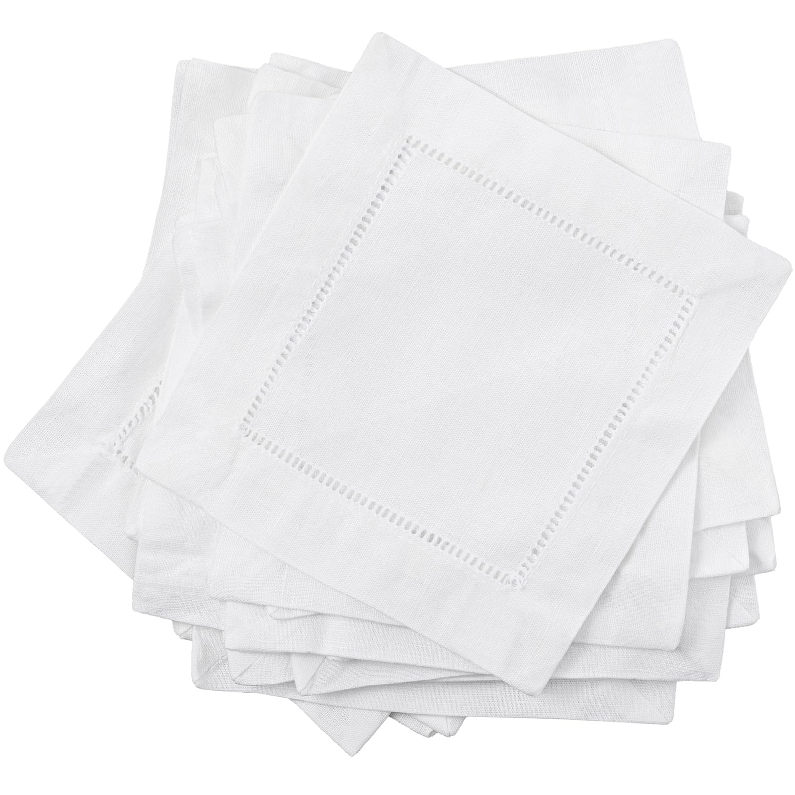 Servilleta de lino Moukeren 6x6 para cócteles, elegancia en la mesa