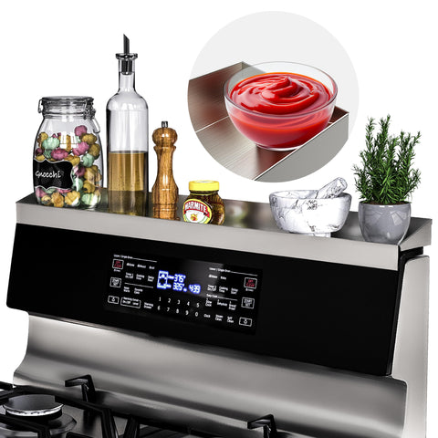 Mount Walker estante superior para estufa de 30 pulgadas con diseño robusto