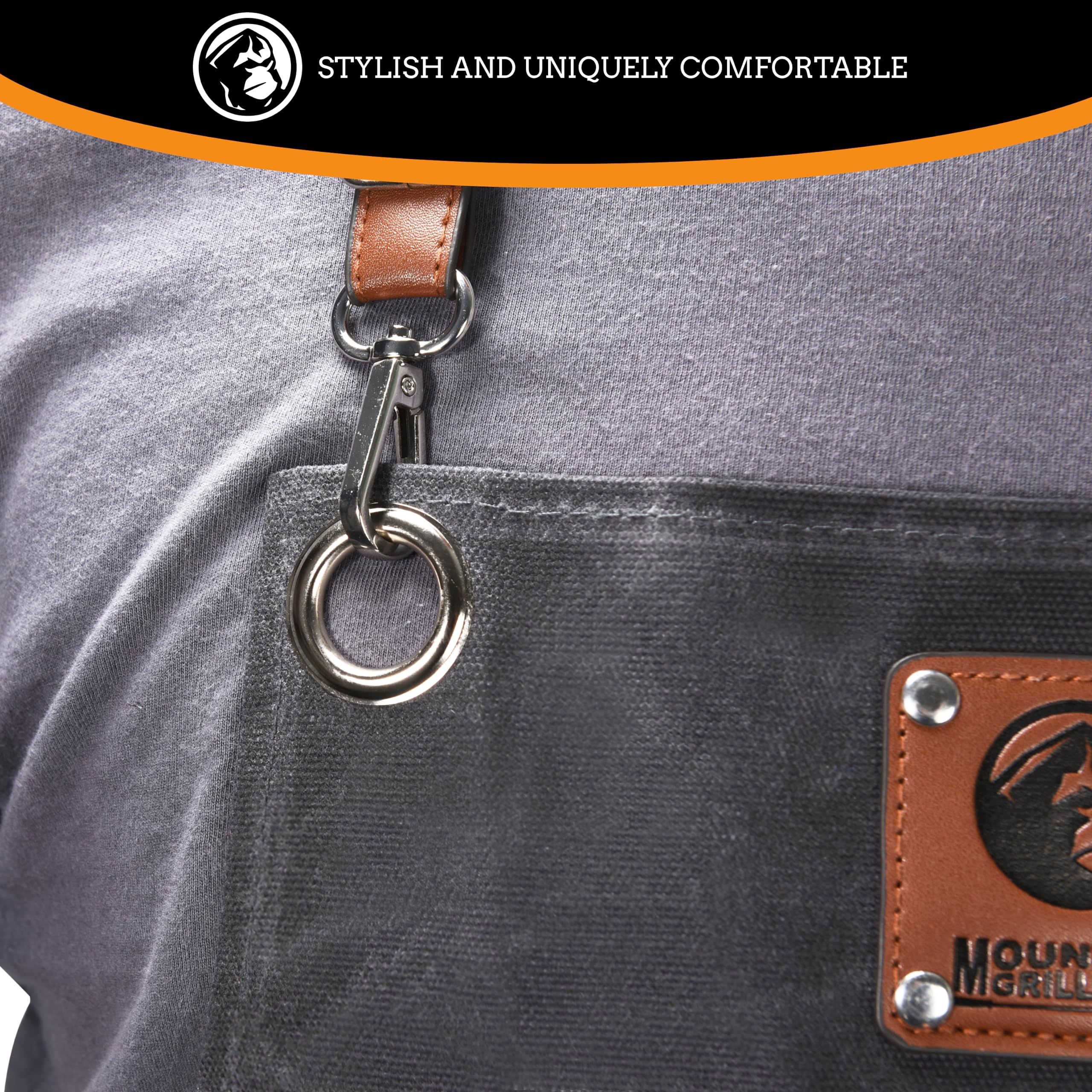 Uso interior y exterior con Mountain Grillers para cocinar y asar.