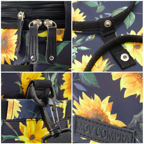 MOV COMPRA amplia capacidad para snacks y bebidas en un solo bolso.