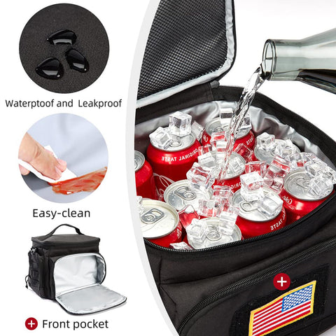 MOV COMPRA bolsa-almuerzo-tactica-para-hombres-portabotellas-destachable, portátil para salidas al aire libre.