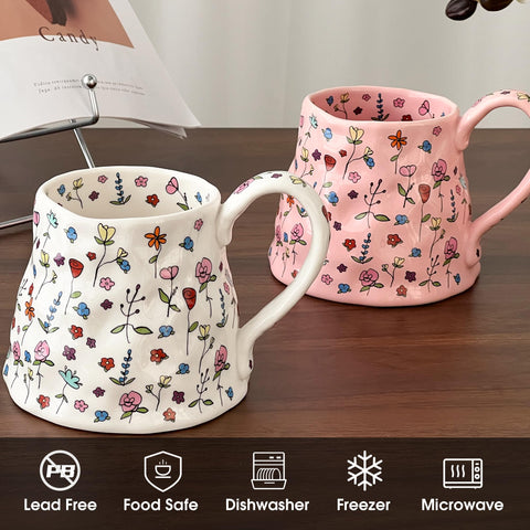 Movlen taza grande para café, té o cacao, 600 ml
