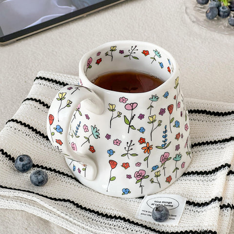 Movlen taza gran regalo para Día de la Madre con estilo floral