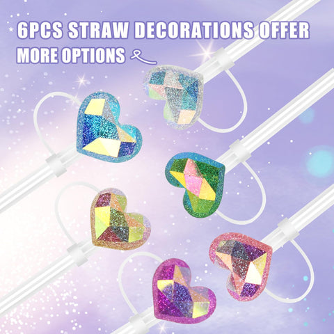 Toppers glitter Movolivi para Stanley, color y estilo para cada bebida.