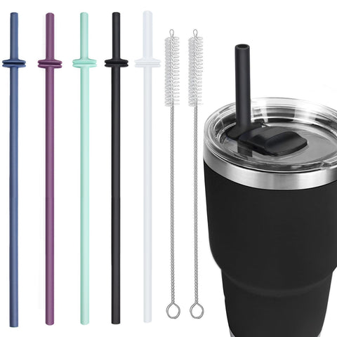 Pajitas MOVOLIVI de silicona para Yeti Magslider, 11 pulgadas, ajuste seguro.