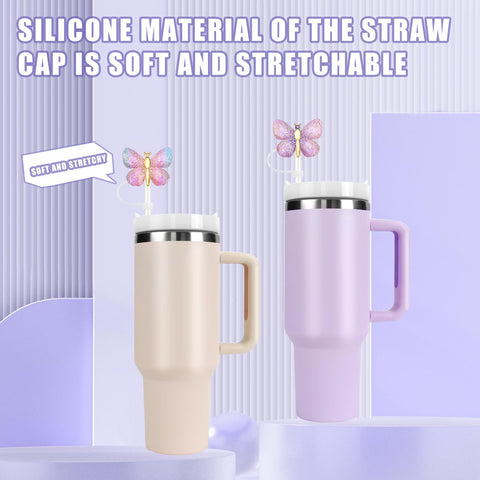 MOVOLIVI tapa de silicona 10 mm para pajita; reutilizable y seguro.