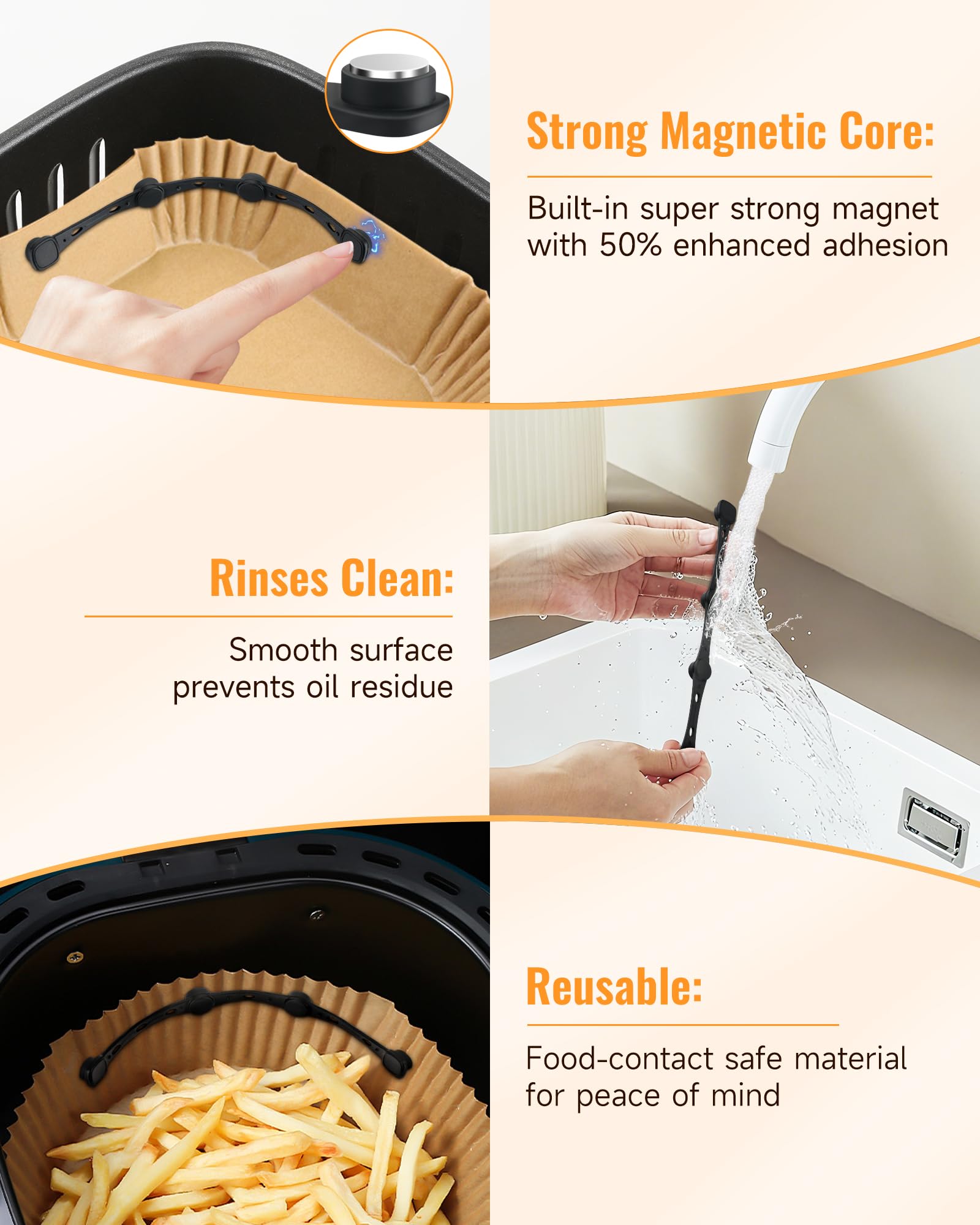 MOWETOO imanes son compatibles con cestas de metal para fijar papel con seguridad.