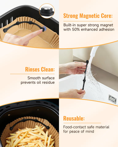 MOWETOO imanes son compatibles con cestas de metal para fijar papel con seguridad.
