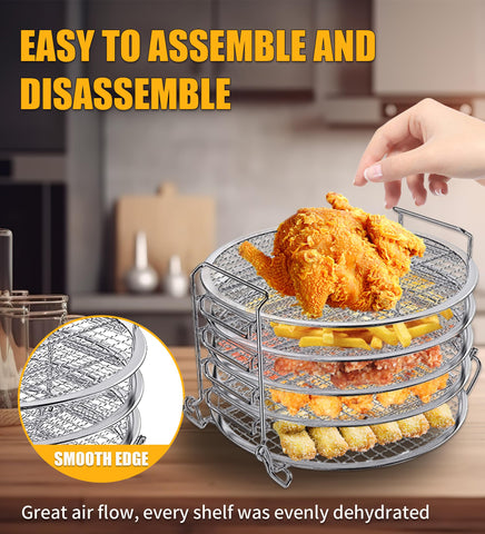 Moyios Deshidratador: compatible con Ninja Foodi 6.5 y 8 Qt y Instant Pot 8 Qt.
