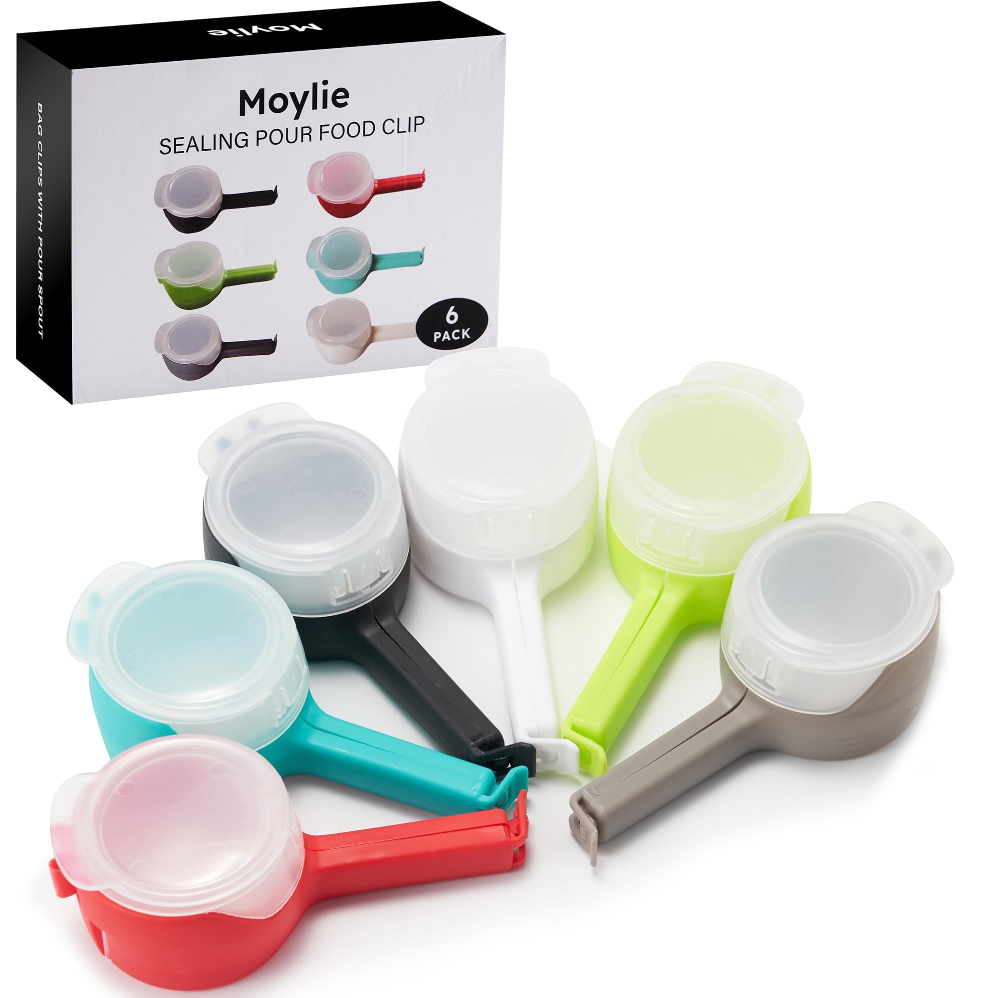 Cierres Moylie para bolsas con vertidores mantienen frescura y evitan derrames.