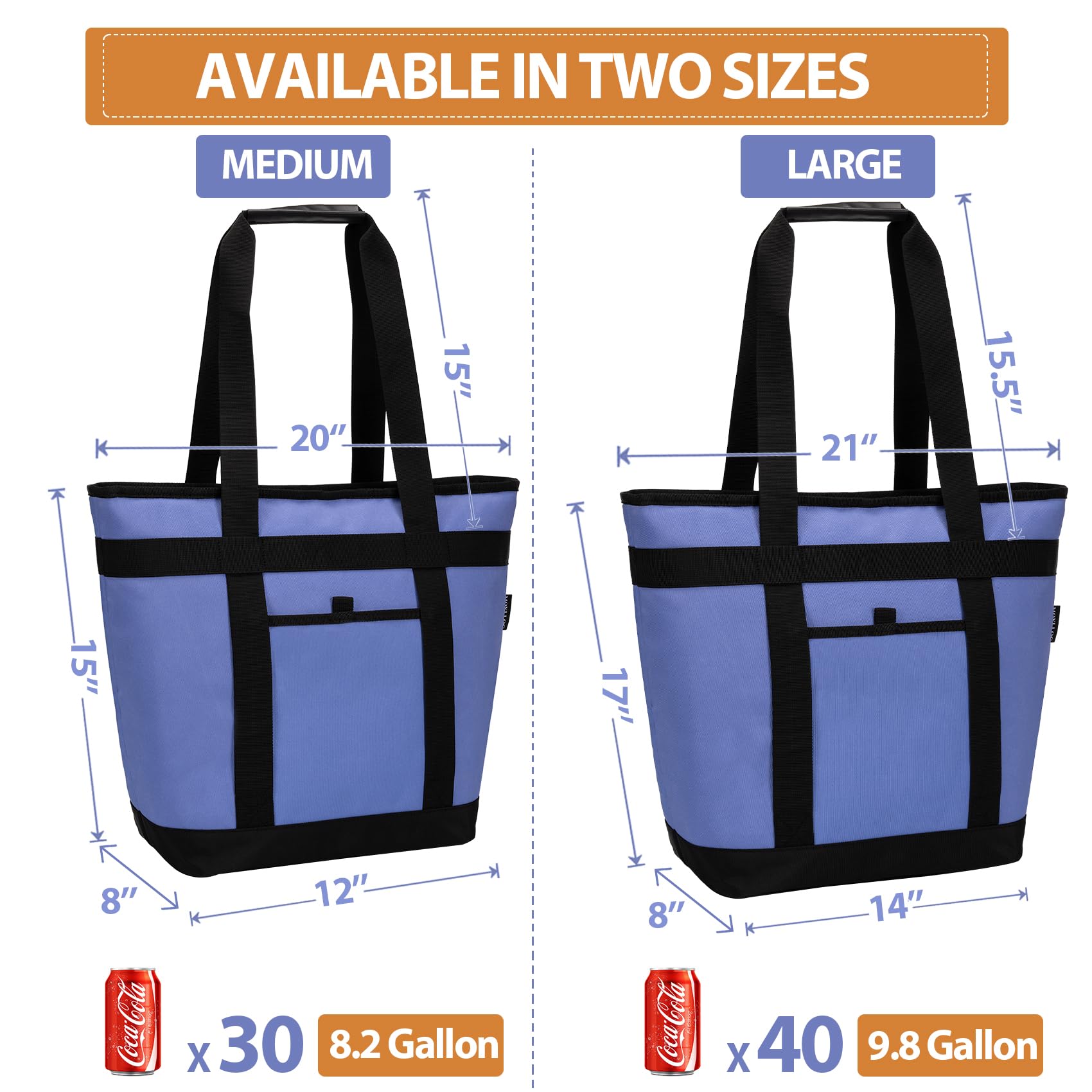 MOYLLOG bolsa termo plegable, se guarda fácilmente cuando no está en uso