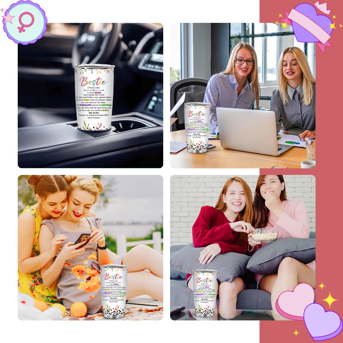 MoYueno Bestie acabado acero inoxidable, duradero y libre de BPA.