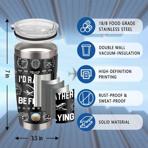 MoYueno Pilot Tumbler con tapa a prueba de derrames, ideal para viajar.