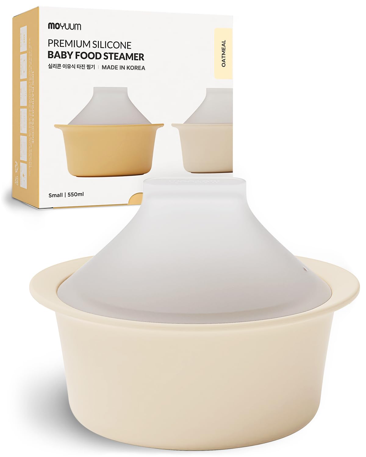 MOYUUM silicona para vapor con cono donabe, cocina uniforme conservando sabor