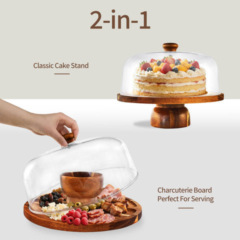 Mozphae mesa-postres para charcutería, con tapa de acrílico