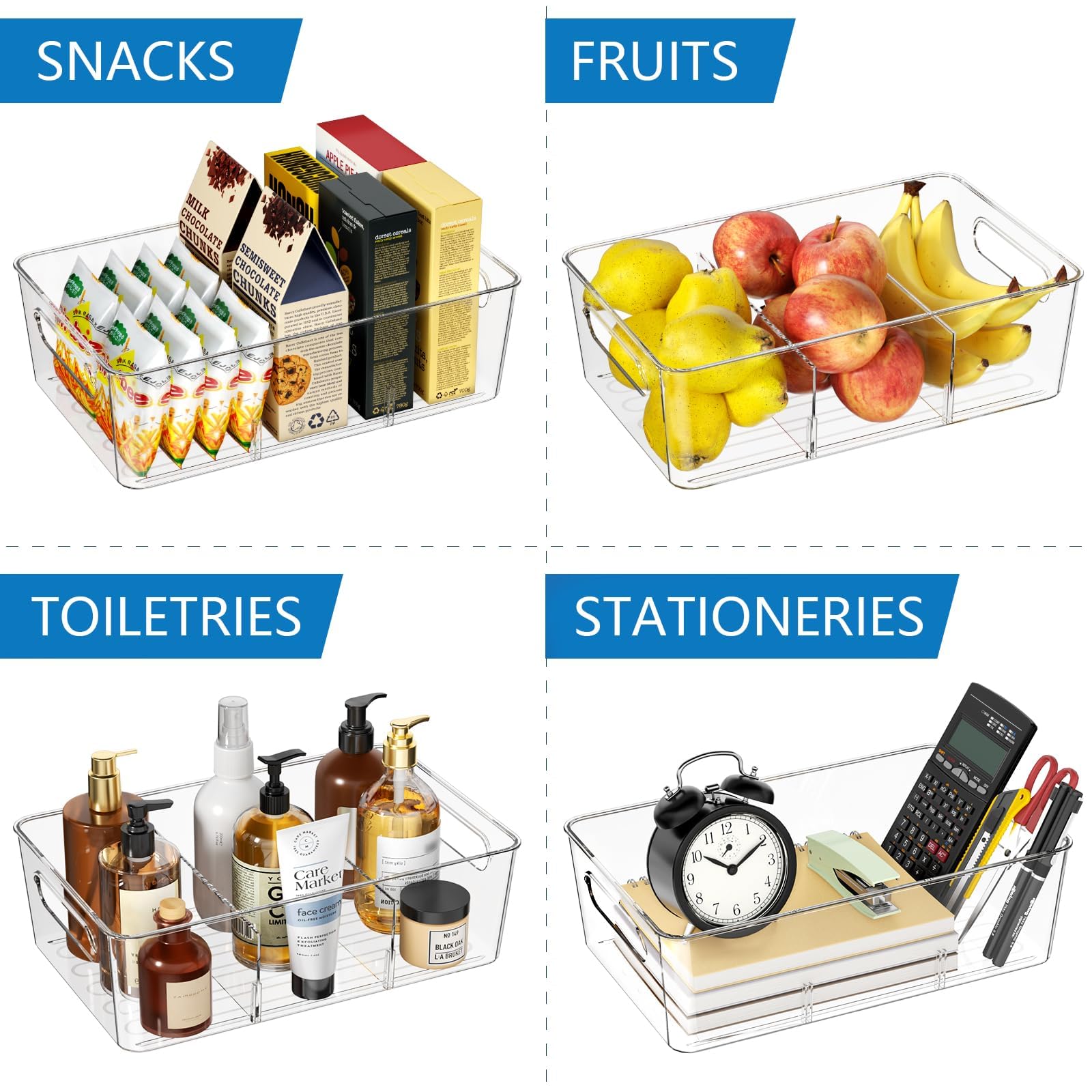 Mpotmiy contenedores para refrigerador, almacenamiento ordenado y al alcance.