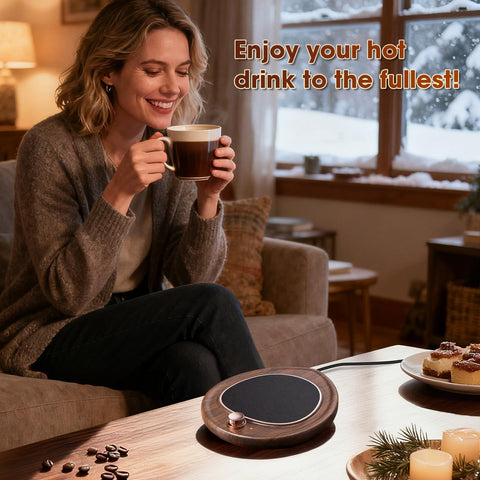 MQUPIN calentador para tazas y velas, compatible con cerámica y vidrio