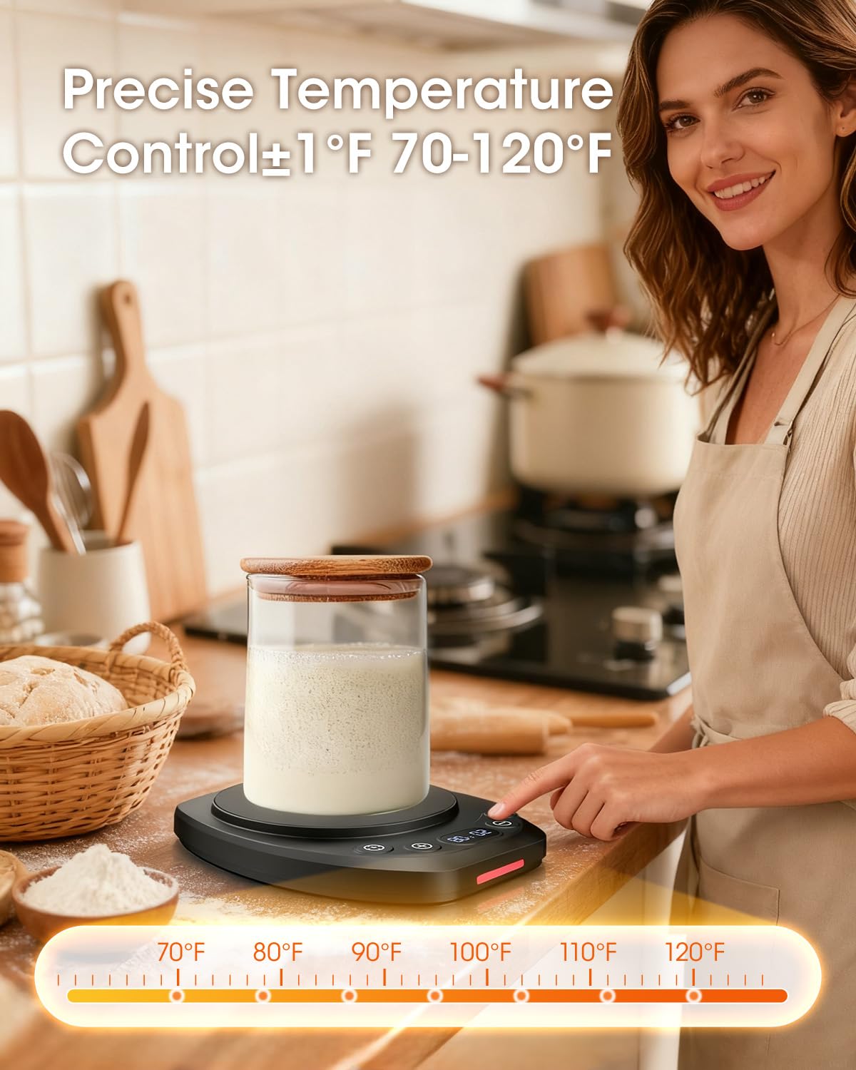 MQUPIN temporizador 0-24 h con alerta para fases de fermentación.