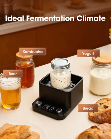 MQUPIN uso-multiples-fermentacion sirve para yogur, kombucha y cerveza casera.