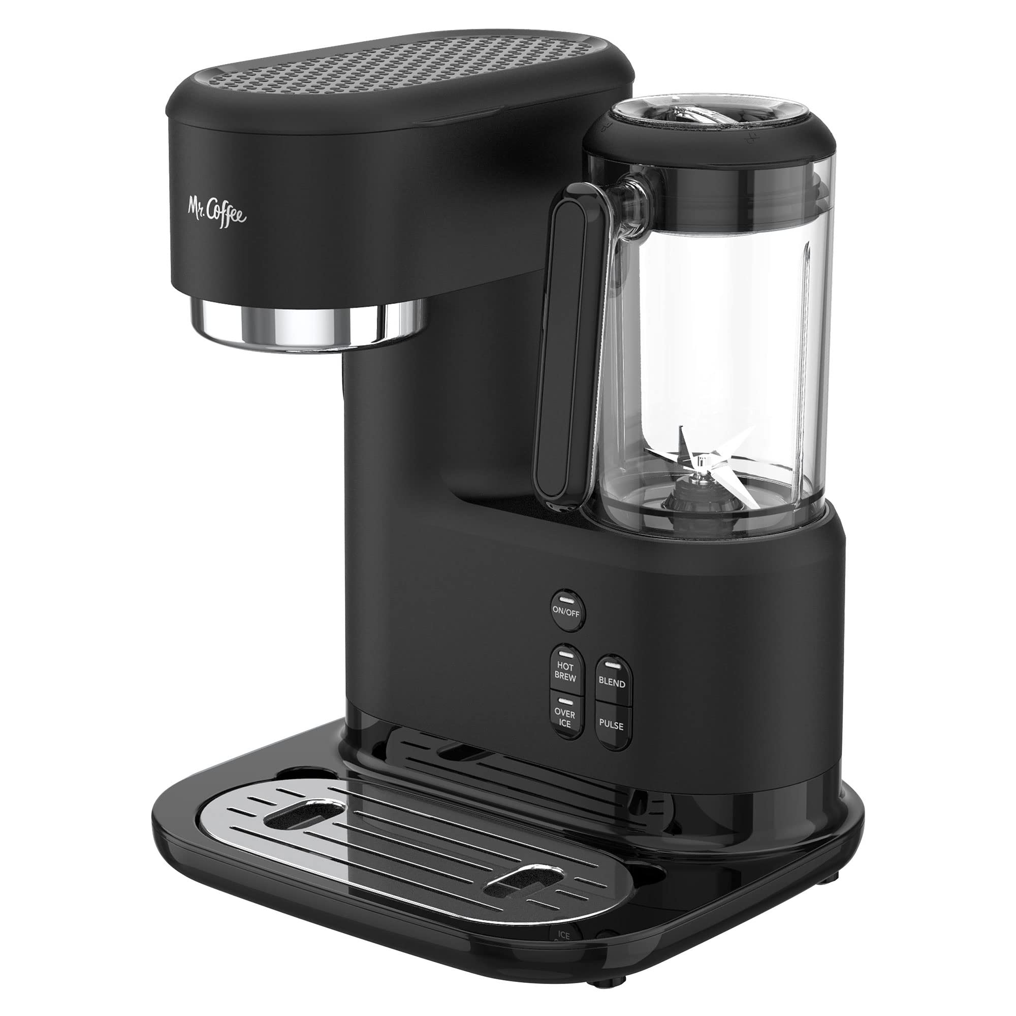 Mr. Coffee 3 en 1 panel de control con medidas para mezclar con precisión.