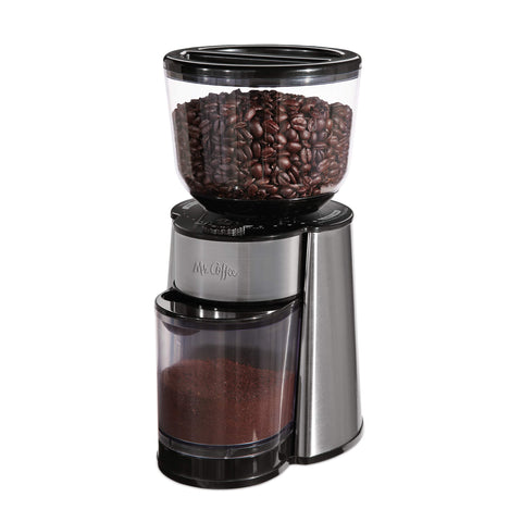 Mr. Coffee molinillo automático, frente elegante para moler con precisión