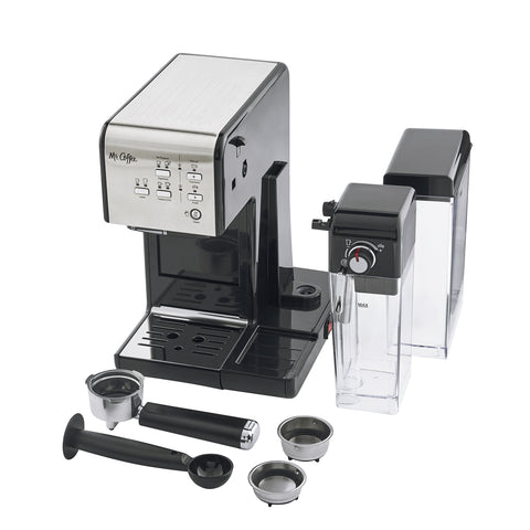 Mr. Coffee: operación con un toque sencillo, prepara espresso y cappuccino rápidamente.