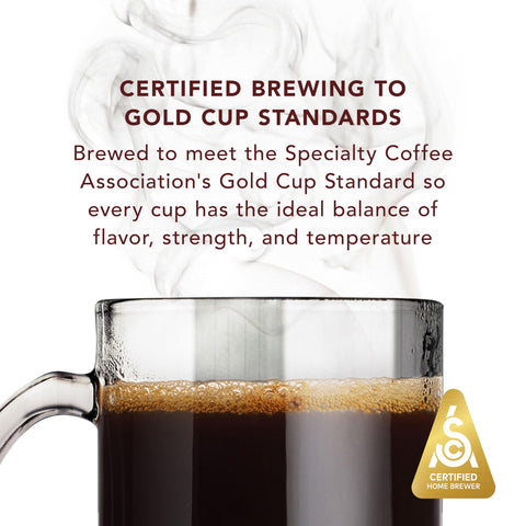 Mr. Coffee Perfect Brew: panel de control para ajustes automáticos y resultados consistentes.