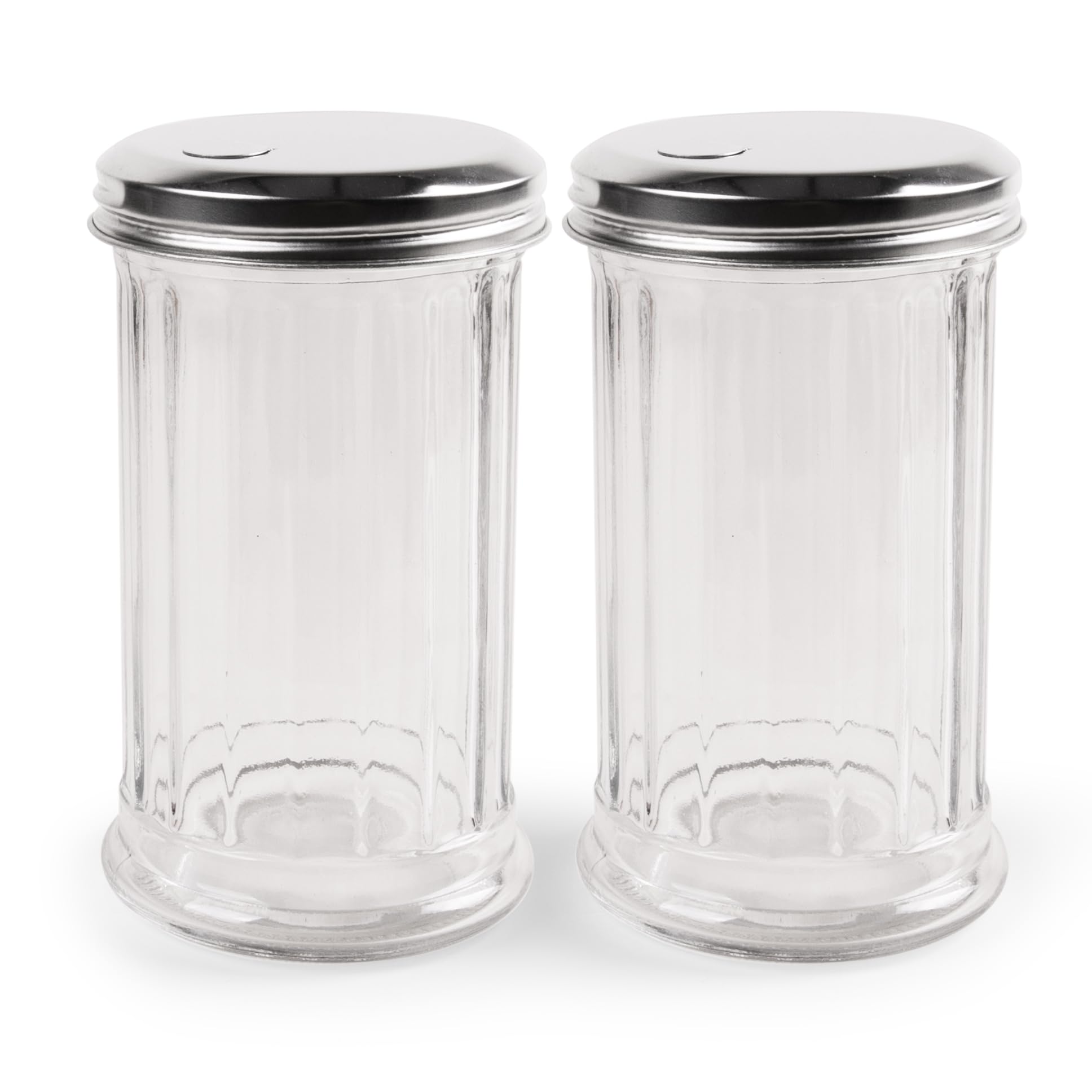Mr. Kitchen Dispensador de azúcar 12oz en 2 pack con tapas, ideal para servir en la mesa.
