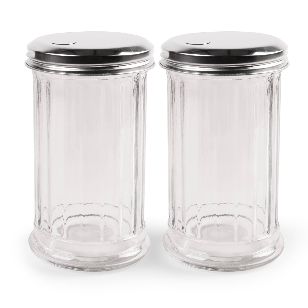 Mr. Kitchen Dispensador de azúcar 12oz en 2 pack con tapas, ideal para servir en la mesa.