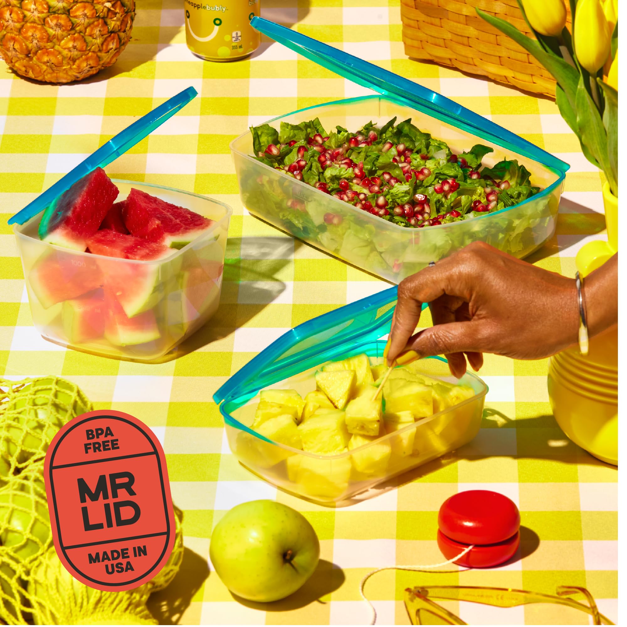 MR. LID set 7 piezas apilable para mejor organización