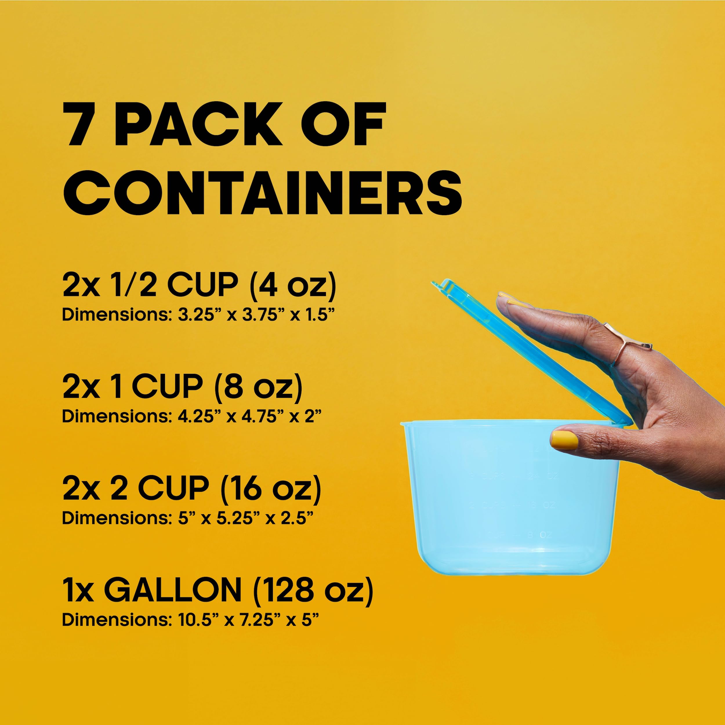 MR. LID contenedor 8 onzas con tapa adherida para sobras compactas