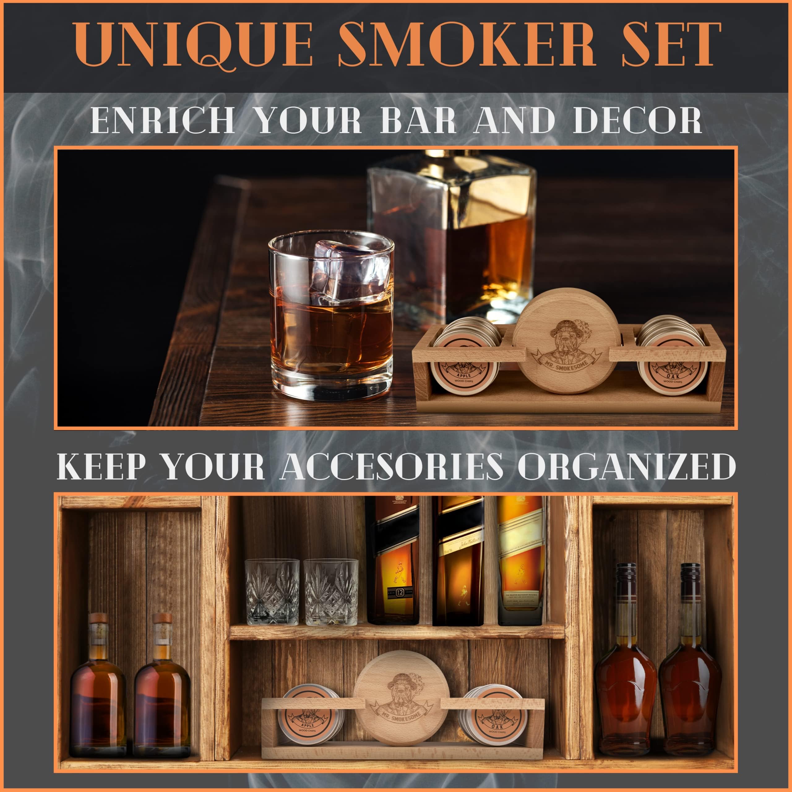 MR. SMOKESOME Kit con maderas y sabores para perfiles aromáticos únicos