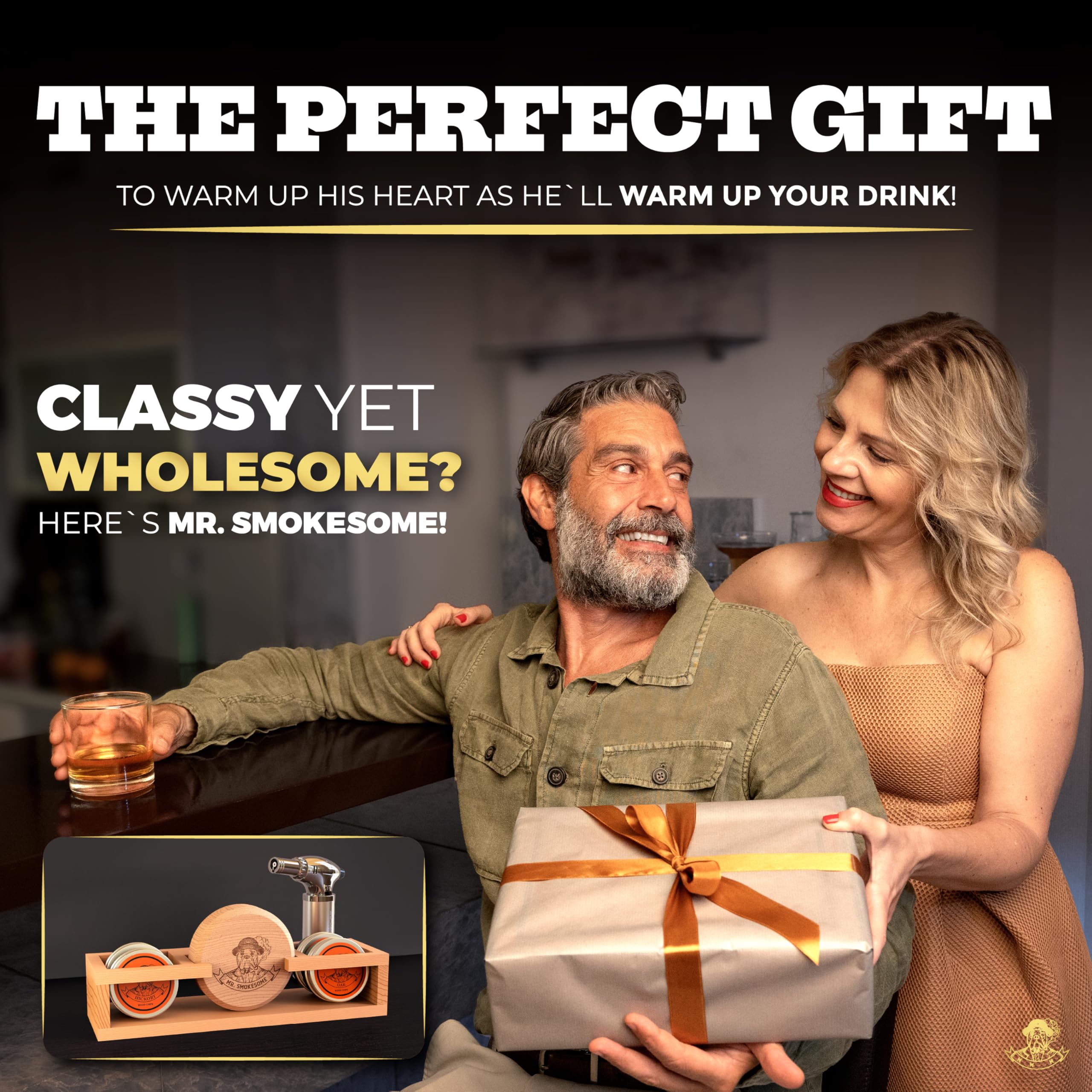 MR. SMOKESOME Regalo para hombres que aprecian el whisky